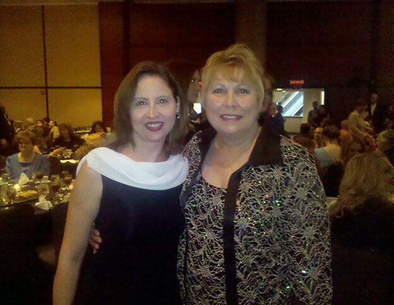 Author Jennifer Hudson Taylor and Editor Barbara Scott at Abingdon Press