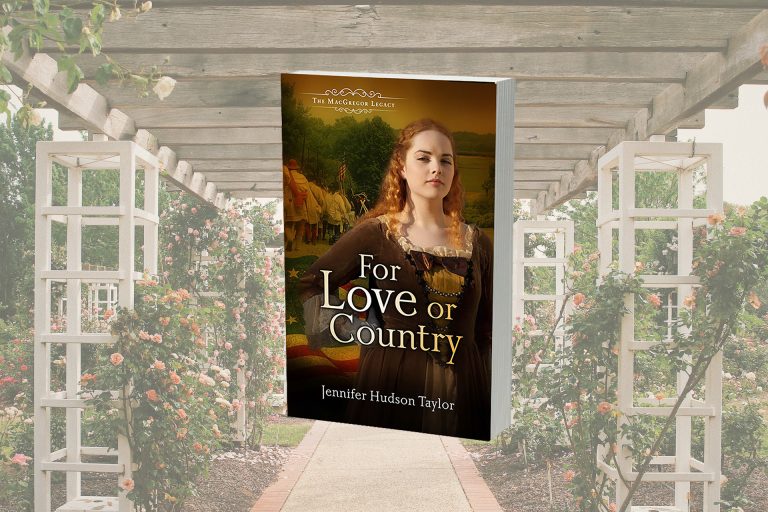 For Love or Country on Floral Background